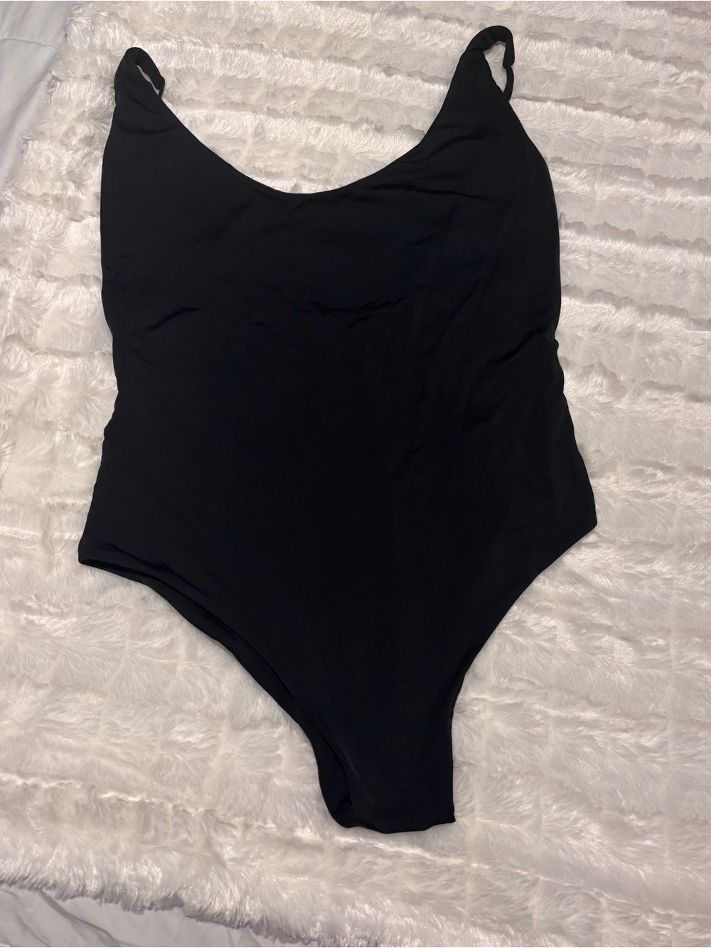 Lulus Classic Black One-Piece Swimsuit medium